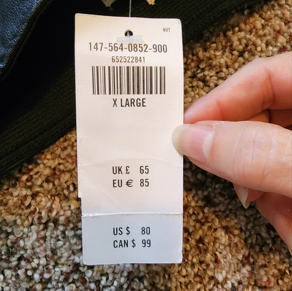 NWT Abercrombie and Fitch Vegan Leather Flare Pants Sz XL black - Picture 8 of 11